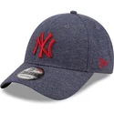 cappellino-grigio-curvo-regolabile-con-logo-rosso-9forty-jersey-essential-dei-new-york-yankees-mlb-di-new-era