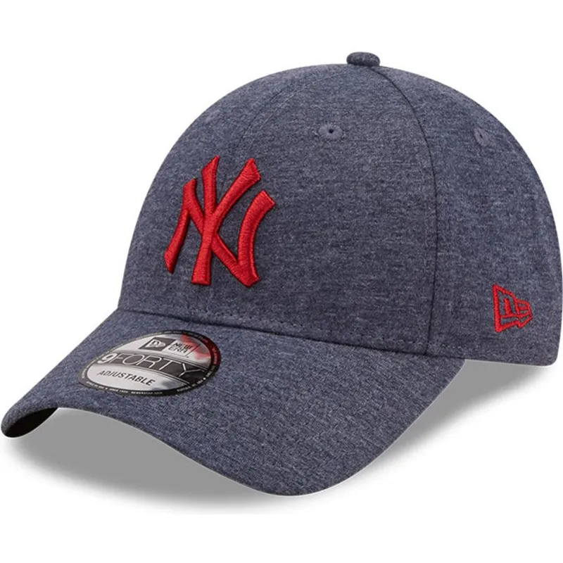 cappelli-curva-grigio-cinghia-regolabile-9forty-jersey-essential-dei-new-york-yankees-mlb-di-new-era