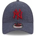 mutzen-gebogen-grau-verstellbares-band-9forty-jersey-essential-der-new-york-yankees-mlb-von-new-era