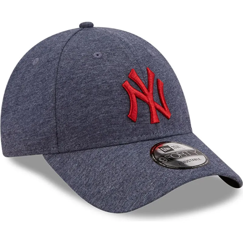 cappelli-curva-grigio-cinghia-regolabile-9forty-jersey-essential-dei-new-york-yankees-mlb-di-new-era