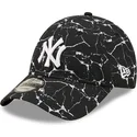 cappellino-curvo-nero-regolabile-9forty-marble-dei-new-york-yankees-mlb-di-new-era