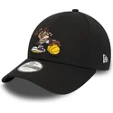 cappelli-curva-nero-cinghia-regolabile-per-bambino-9forty-sporty-de-diablo-dei-tasmania-looney-tunes-di-new-era