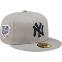 cappellino-piatto-grigio-aderente-59fifty-con-patch-laterale-world-series-dei-new-york-yankees-mlb-di-new-era
