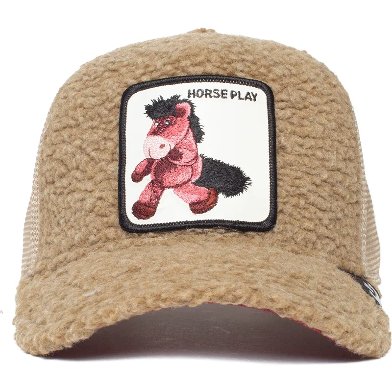 cappelli-curva-marrone-snapback-de-borreguillo-caballo-dei-peluche-horse-play-the-farm-the-farm-di-goorin-bros cappelli-curva-marrone-snapback-de-borreguillo-caballo-dei-peluche-horse-play-the-farm-the-farm-di-goorin-bros