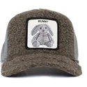 cappellino-trucker-marrone-e-grigio-con-coniglio-di-peluche-bunny-business-the-farm-di-goorin-bros