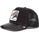 schwarze-trucker-kappe-dinosaurier-t-rex-monster-tyrant-king-the-farm-von-goorin-bros