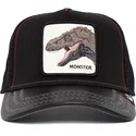 gorra-trucker-nera-dinosauro-t-rex-monster-tyrant-king-the-farm-di-goorin-bros