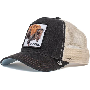 gorra-trucker-nera-e-bianca-bufalo-the-buffalo-the-farm-di-goorin-bros