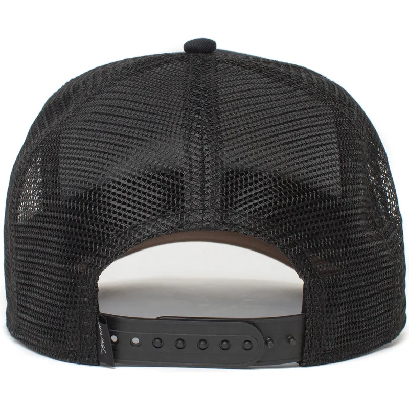 sort-trucker-kasket-med-rottweiler-hund-bad-boy-the-baddest-boy-the-farm-fra-goorin-bros