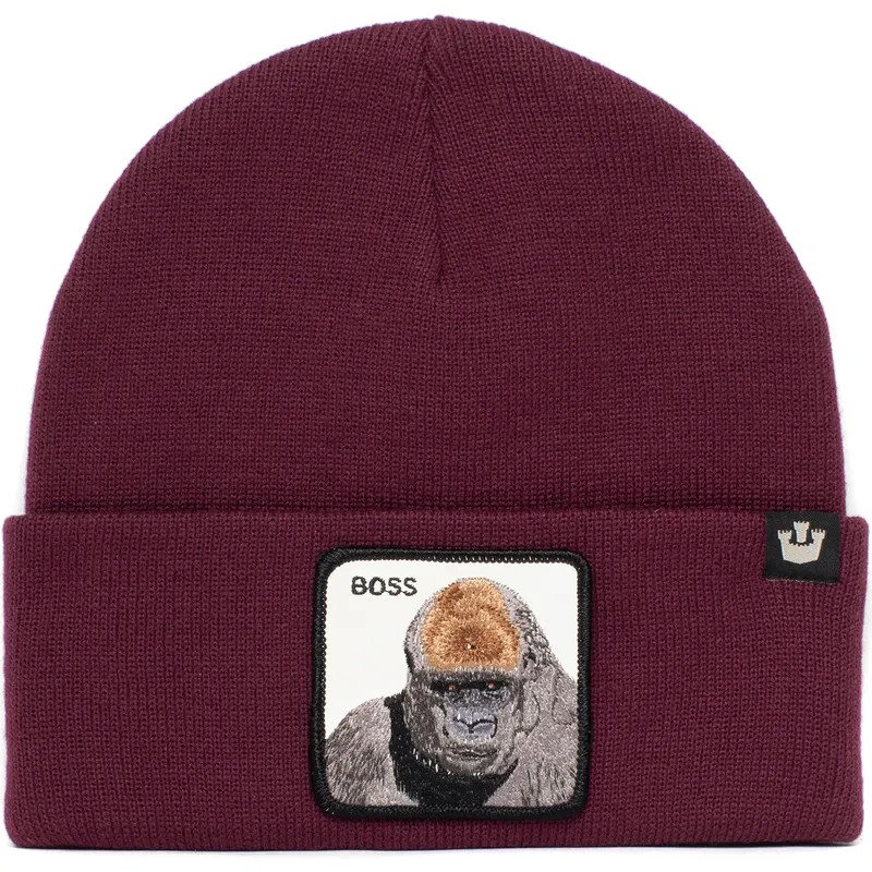 berretto-bordeaux-gorilla-boss-apes-knit-the-farm-di-goorin-bros