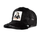 gorra-trucker-negra-de-borreguillo-para-nino-mono-de-peluche-bananas-little-nanner-the-farm-de-goorin-bros