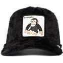 gorra-trucker-negra-de-borreguillo-para-nino-mono-de-peluche-bananas-little-nanner-the-farm-de-goorin-bros