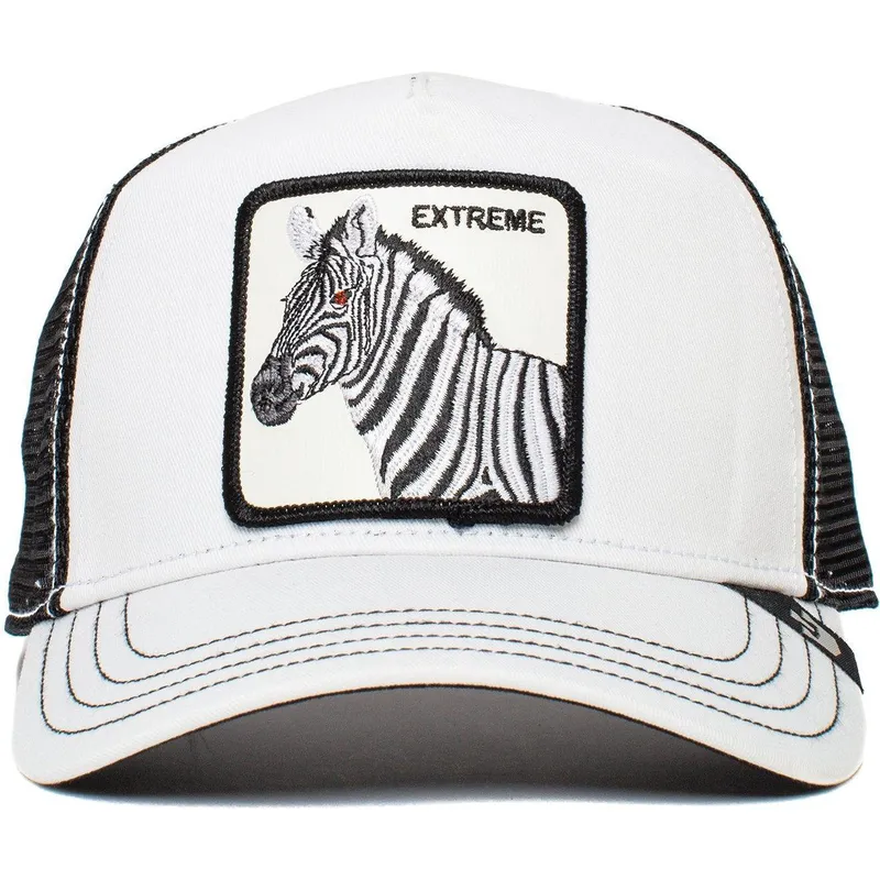 goorin-bros-the-farm-extreme-little-stripe-zebrakeps-for-barn-vit-och-svart-trucker