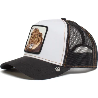 cappellino-trucker-bianco-e-nero-per-bambino-leone-king-little-roar-the-farm-di-goorin-bros