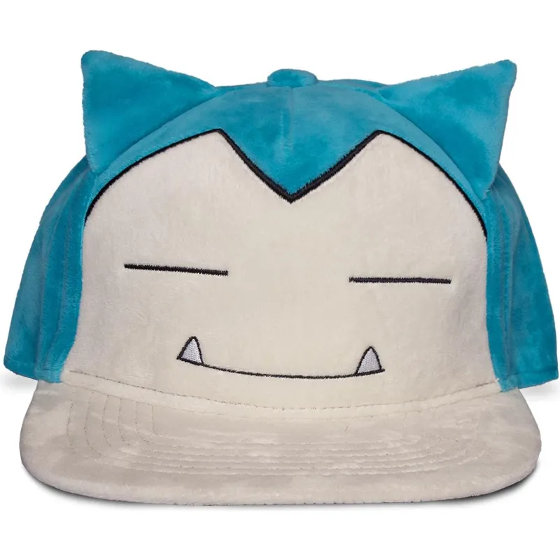 blaue-und-weisse-snapback-flatcap-snorlax-ibailax-plush-pokemon-von-difuzed