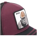 cappellino-trucker-bordeaux-e-nero-gorilla-the-boss-the-farm-di-goorin-bros