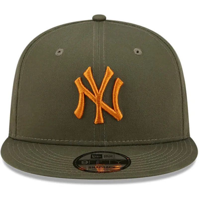 cappelli-piatta-verde-snapback-9fifty-league-essential-dei-new-york-yankees-mlb-di-new-era