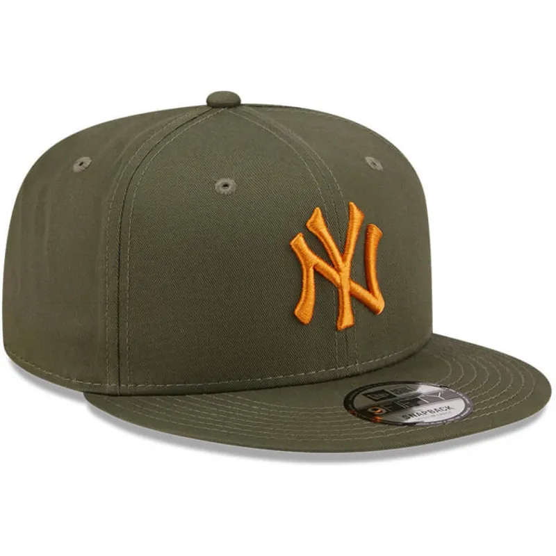 cappelli-piatta-verde-snapback-9fifty-league-essential-dei-new-york-yankees-mlb-di-new-era