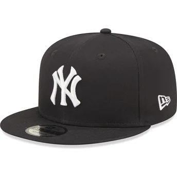 Cappello piatto blu marino snapback 9FIFTY COOPS dei New York Yankees MLB di New Era