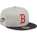cappello-piatto-grigio-e-nero-aderente-59fifty-world-series-di-boston-red-sox-mlb-di-new-era