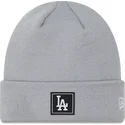 gorro-grigio-team-cuff-dei-los-angeles-dodgers-mlb-di-new-era