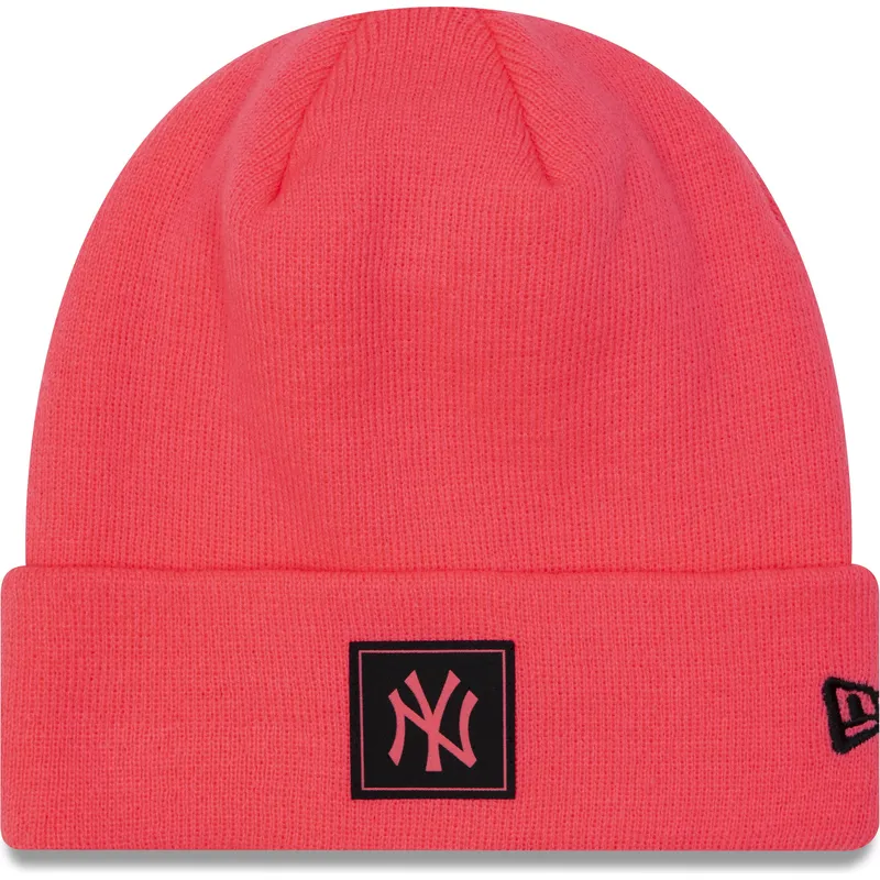 mutzen-rosa-neon-team-cuff-der-new-york-yankees-mlb-von-new-era