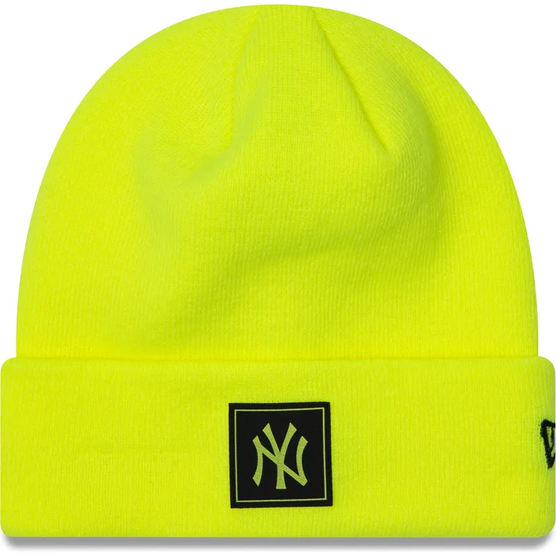 mutzen-gelb-neon-team-cuff-der-new-york-yankees-mlb-von-new-era mutzen-gelb-neon-team-cuff-der-new-york-yankees-mlb-von-new-era