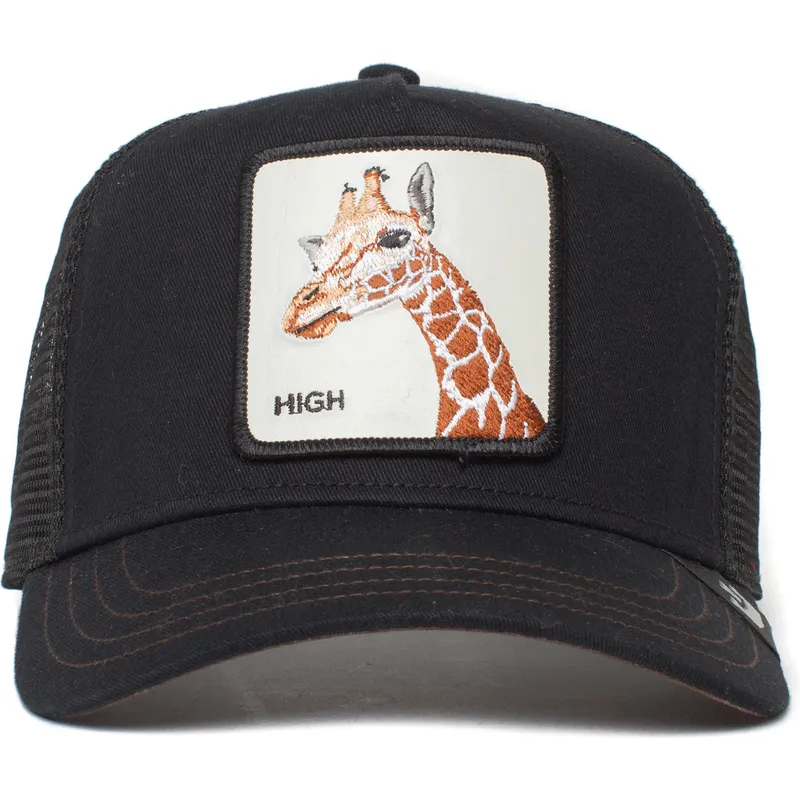 sort-trucker-kasket-giraffe-high-the-giraffe-the-farm-fra-goorin-bros