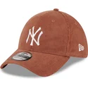 cappelli-curva-marrone-regolato-39thirty-cord-dei-new-york-yankees-mlb-di-new-era