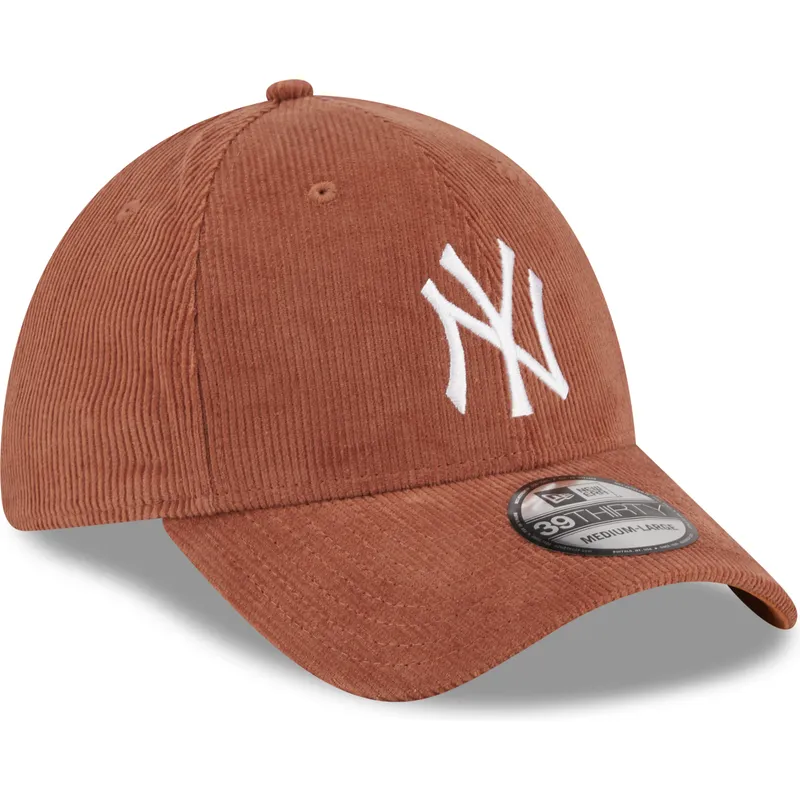 mutzen-gebogen-braun-angepasst-39thirty-cord-der-new-york-yankees-mlb-von-new-era