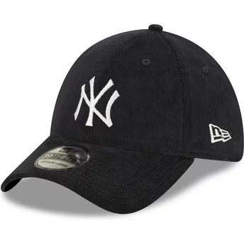 New Era Curved Brim 39THIRTY Cord New York Yankees MLB Navy Blue Fitted Cap