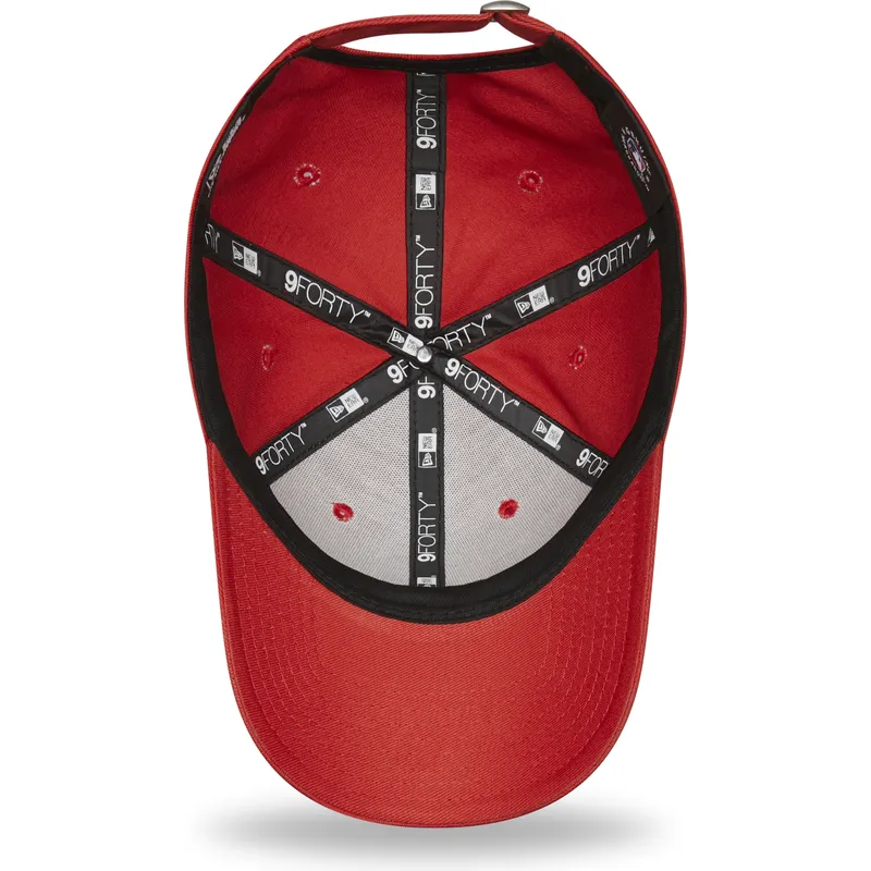 cappelli-curva-rosso-cinghia-regolabile-9forty-league-essential-dei-new-york-yankees-mlb-di-new-era