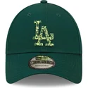cappelli-curva-verde-cinghia-regolabile-9forty-seasonal-infill-dei-los-angeles-dodgers-mlb-di-new-era
