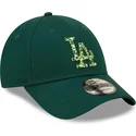 cappelli-curva-verde-cinghia-regolabile-9forty-seasonal-infill-dei-los-angeles-dodgers-mlb-di-new-era