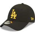 cappelli-curva-nero-cinghia-regolabile-9forty-league-essential-dei-los-angeles-dodgers-mlb-di-new-era