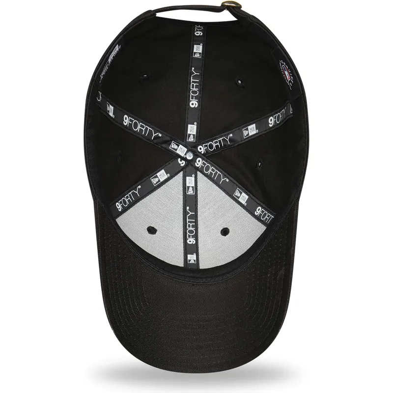 mutzen-gebogen-schwarz-verstellbares-band-dorado-9forty-metallic-der-los-angeles-dodgers-mlb-von-new-era