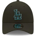 mutzen-gebogen-schwarz-snapback-9forty-neon-pack-repreve-der-los-angeles-dodgers-mlb-von-new-era