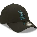 mutzen-gebogen-schwarz-snapback-9forty-neon-pack-repreve-der-los-angeles-dodgers-mlb-von-new-era