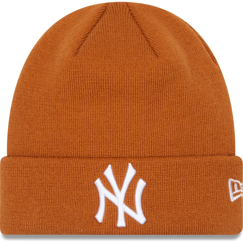 berretto-marrone-league-essential-cuff-dei-new-york-yankees-mlb-di-new-era