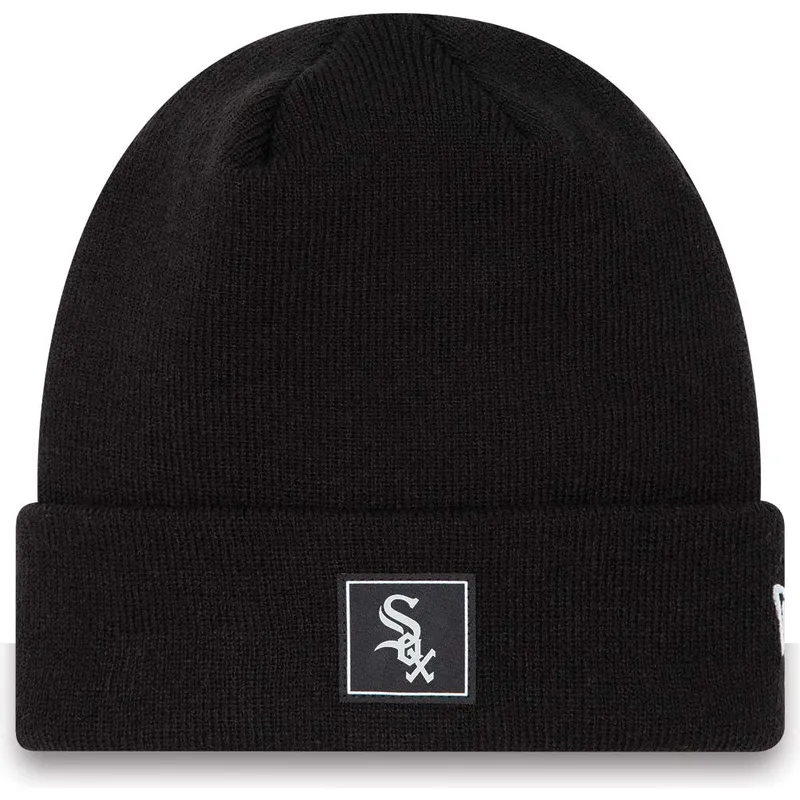 mutzen-schwarz-team-cuff-der-chicago-white-sox-mlb-von-new-era