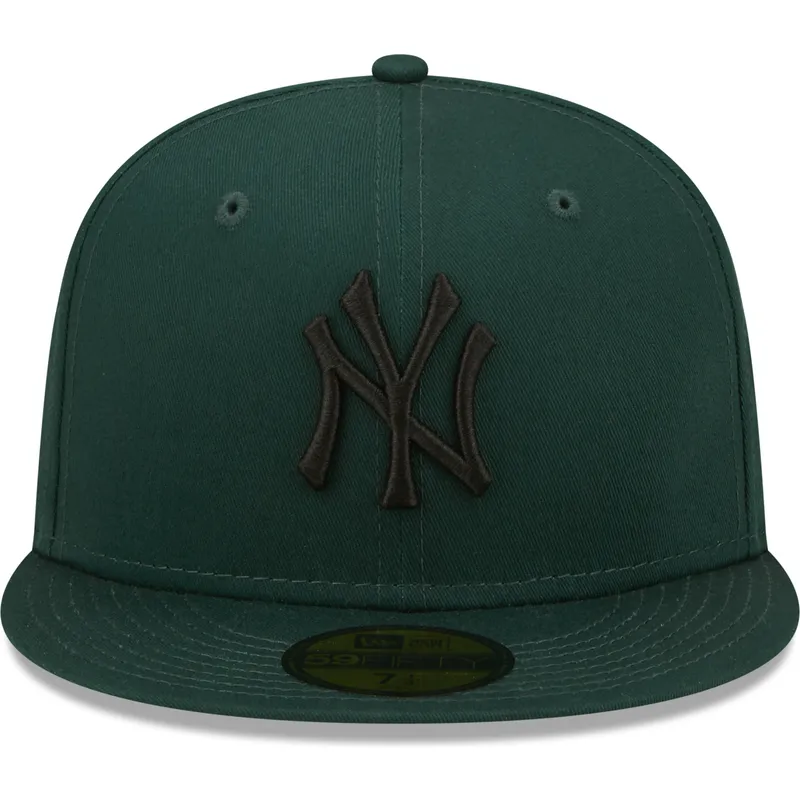 mutzen-flach-grun-angepasst-59fifty-league-essential-der-new-york-yankees-mlb-von-new-era