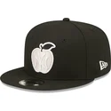 cappelli-piatta-nero-snapback-9fifty-ny-apple-dei-new-york-yankees-mlb-di-new-era