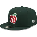 cappellino-snapback-9fifty-ny-apple-verde-scuro-e-rosso-dei-new-york-yankees-mlb-di-new-era