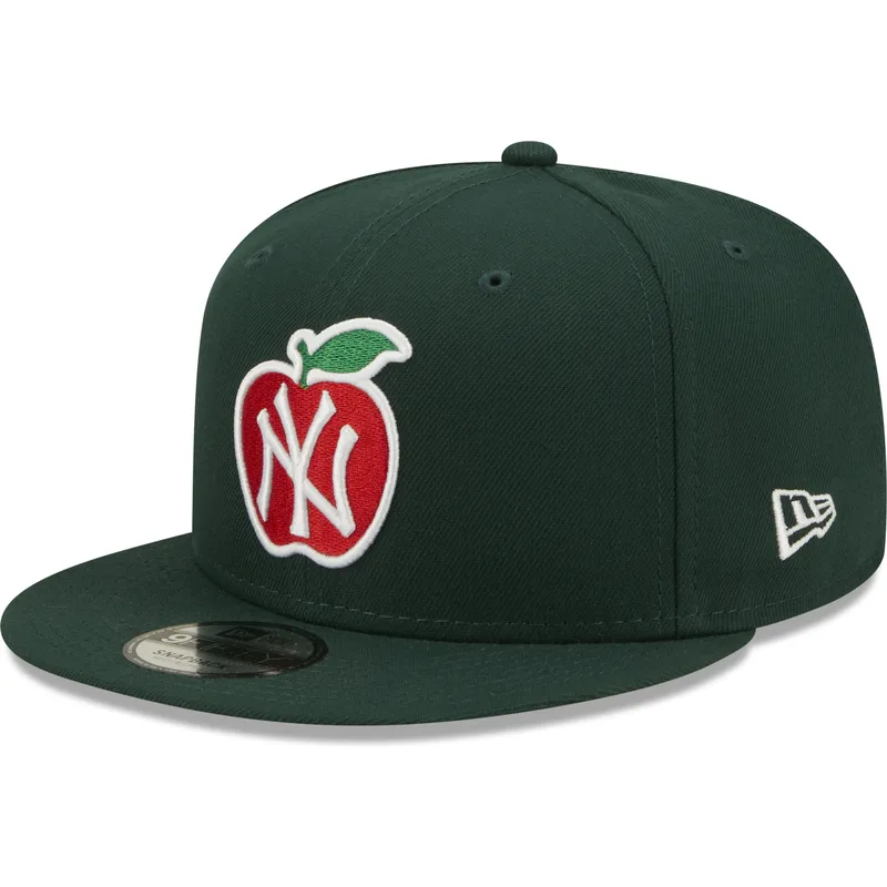 mutzen-flach-grun-snapback-9fifty-ny-apple-der-new-york-yankees-mlb-von-new-era