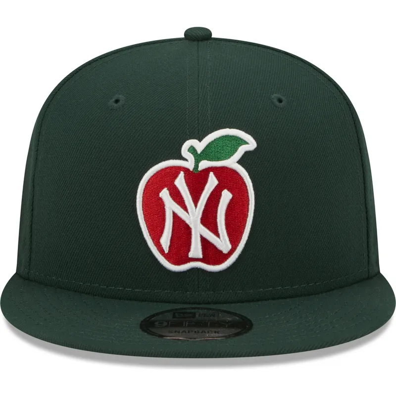 cappelli-piatta-verde-snapback-9fifty-ny-apple-dei-new-york-yankees-mlb-di-new-era