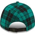 cappello-curvo-verde-scuro-regolabile-con-logo-nero-9forty-plaid-dei-los-angeles-dodgers-mlb-di-new-era