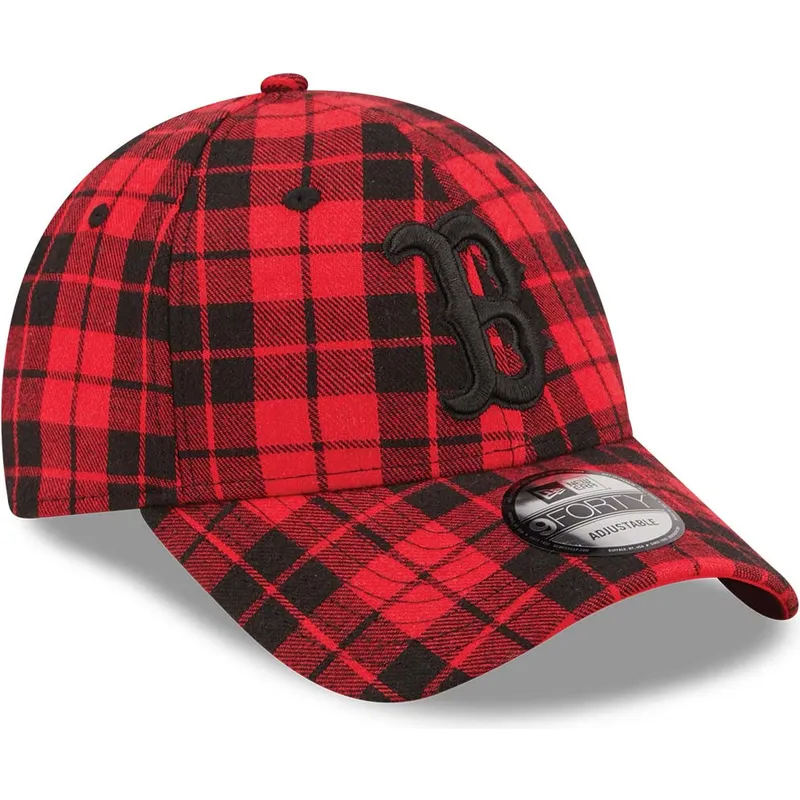 mutzen-gebogen-rot-verstellbares-band-negro-9forty-plaid-der-boston-red-sox-mlb-von-new-era mutzen-gebogen-rot-verstellbares-band-negro-9forty-plaid-der-boston-red-sox-mlb-von-new-era
