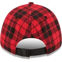 cappellino-curvo-rosso-regolabile-con-logo-nero-9forty-plaid-dei-boston-red-sox-mlb-di-new-era