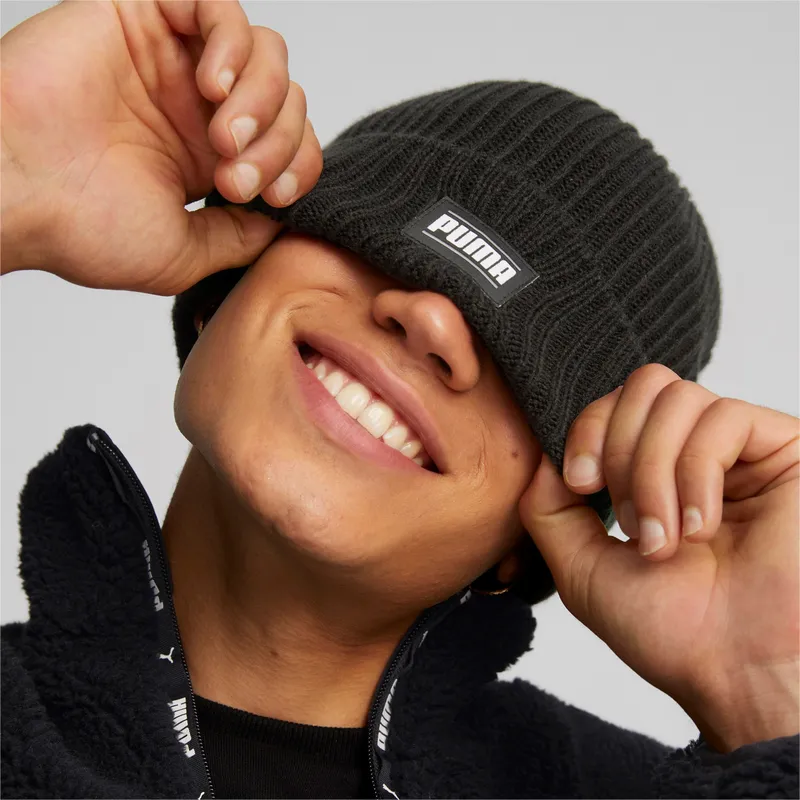 berretto-nero-ribbed-classic-cuff-di-puma