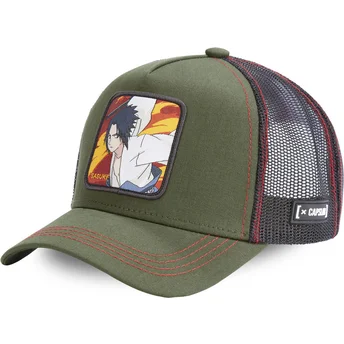 Gorra trucker verde Sasuke Uchiha FIR1 Naruto de Capslab